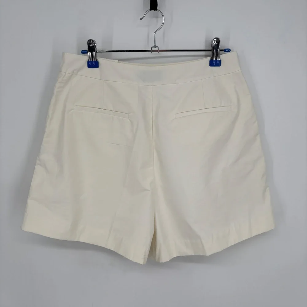 Kate Spade New York Saturday High-Rise Eyelet Shorts Pockets Ivory Size 6 NWT